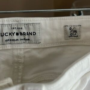 Lucky Brand Jeans in distressed white denim